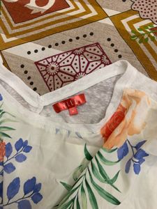 Elle Transparent Floral Casual Top
