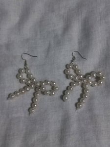 Coquette Bow Pearl Earrings