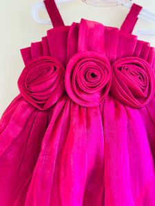 Pink Flower Girl Dress
