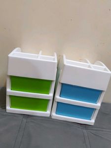 Colorful Mini Drawer Organizers 2 Pack