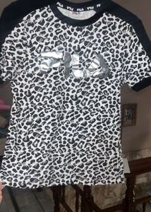 Fila Girls' Animal Print Tee