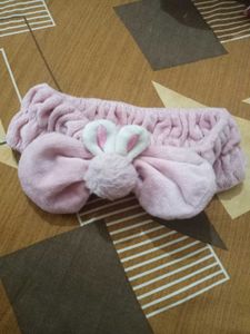 Cute Pink Bunny Spa Headband