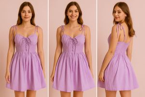 Strap Dress Lavender Color
