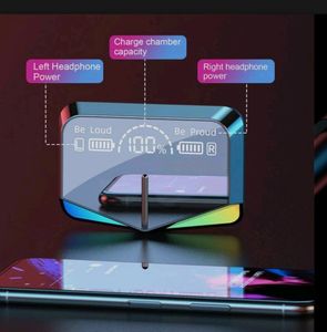 EAR BUDS WITH RGB LIGHT AND POWER BANK