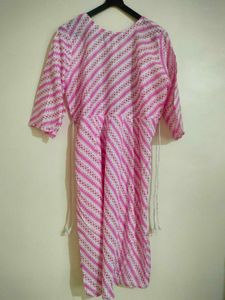 Pink &amp; White Kurta Set🌸