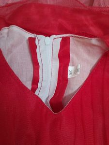 Kids flared Red Dress