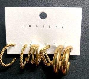 Fashionable Stylish Earring Pack Of 3
