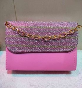 Pink Sparkle Chain Bag