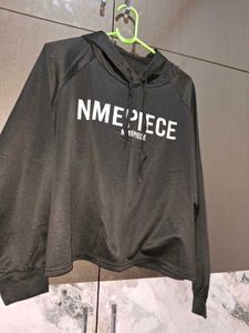 Sale 🎊🎆🎄🎉Graphic Print Black Hoodie