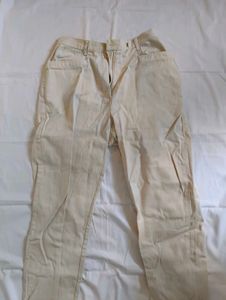 Beige Casual Pants