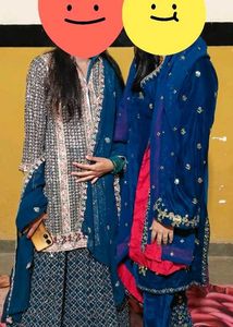 pakistani Velvet Kurta Set with dupatta