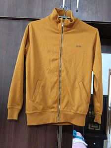 Zara Mustard Zip Up Jacket