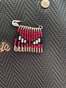 Safety Pin Beads Spiderman Keychain