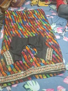 Colorful Saree with Blouse