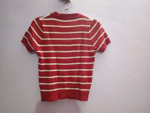 Striped Red Top