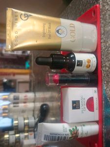Gold Glowing Mask ,Serum, Lip balm, Stick,lotion