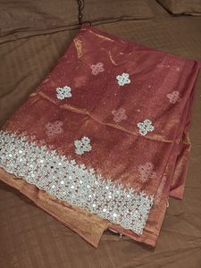 Serouski Work Saree With Blouse Pis