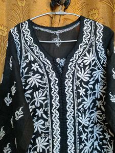 lucknowi heavy embroidery kurta