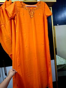 Orange Salwar Kameez Suit
