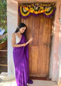 Elegant Purple Saree