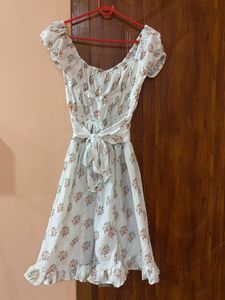 White Floral Dress