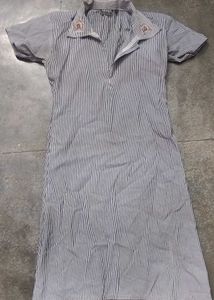 Striped Grey Kurta