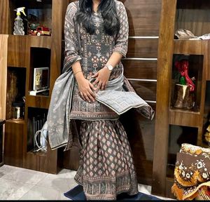 Beautiful Green Sharara Set