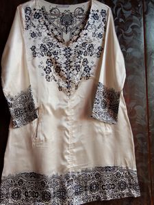 Smooth Satin Silk Tunic