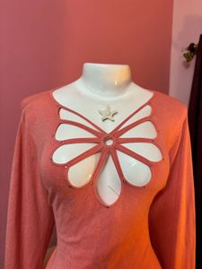 ☆⋆｡𖦹°‧y2k pink top / dress ｡𖦹°‧★