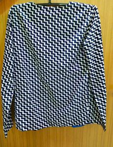 Chevron Print Open Front Blazer