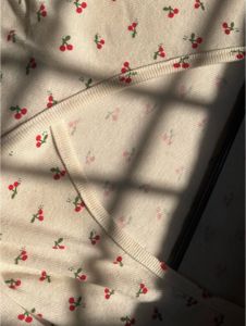 Korean Top With Cherry Prints 🍒