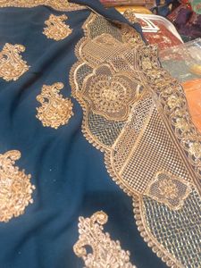 Elegant Embroidered Saree