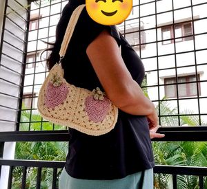 Crochet Strawberry Handbag
