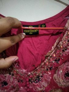 Elegant Maroon Floral Suit set