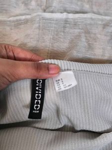 H&amp;M ribbed Off-Shoulder Dress