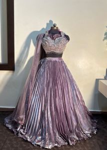 🎀Elegant Pink Lavender Lehenga Choli Set🎀