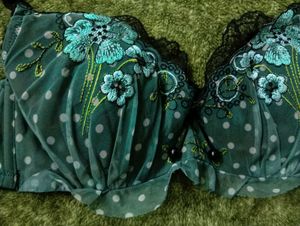 Floral Detail Bra