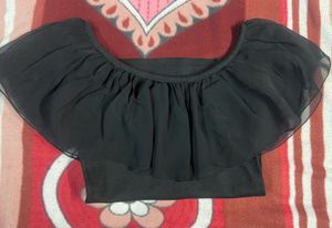 Off-shoulder Black Top