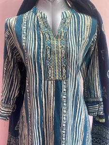 Elegant Cotton Kurta Pant Set