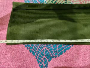 Combo Of Olive Green Trouser And Cute White Top