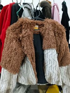 faux fur overcoat