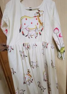 Unique Cow Print Dress Never Used
