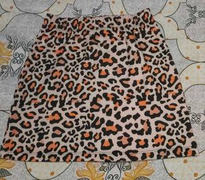 Animal Print Mini Skirt