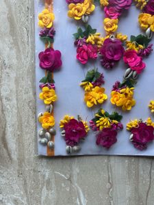 Haldi Ceremony artifical flower bridal set