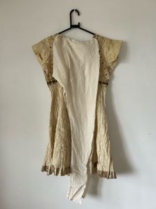 Cream Suit with Gold details