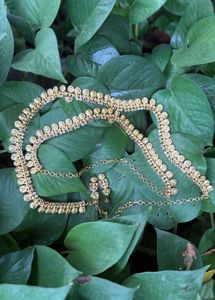 Gold Plated Coin Necklace Set