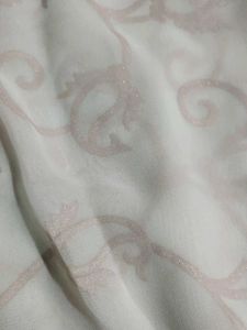 Peach And Off White Saree