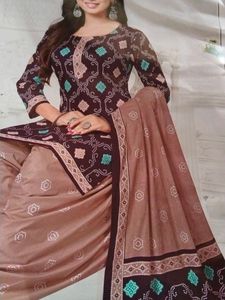 Coffee Brown Bandhini Special