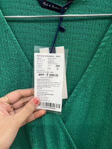 Green Wrap Dress - New With Tag