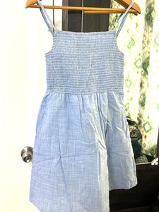 Blue Smocked Sundress